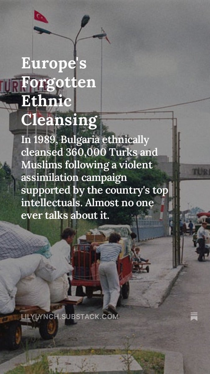 HHampikyan's tweet photo. Bulgaria was mainly busy ethnic cleansing the Turkish minority during that Cold War regime. https://t.co/eO44yCE0Jb