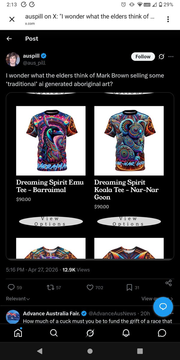 It's white people buying this shit though. He can make it but it's not traditional art and or spiritual stuff. Its the gang of musicians and cultural fascists that make this into art.