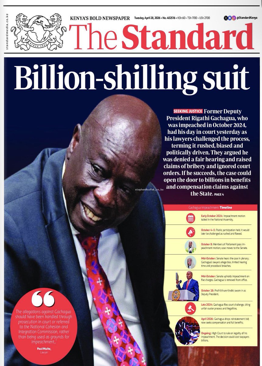 Irungu Nyakera, CBS tweet media