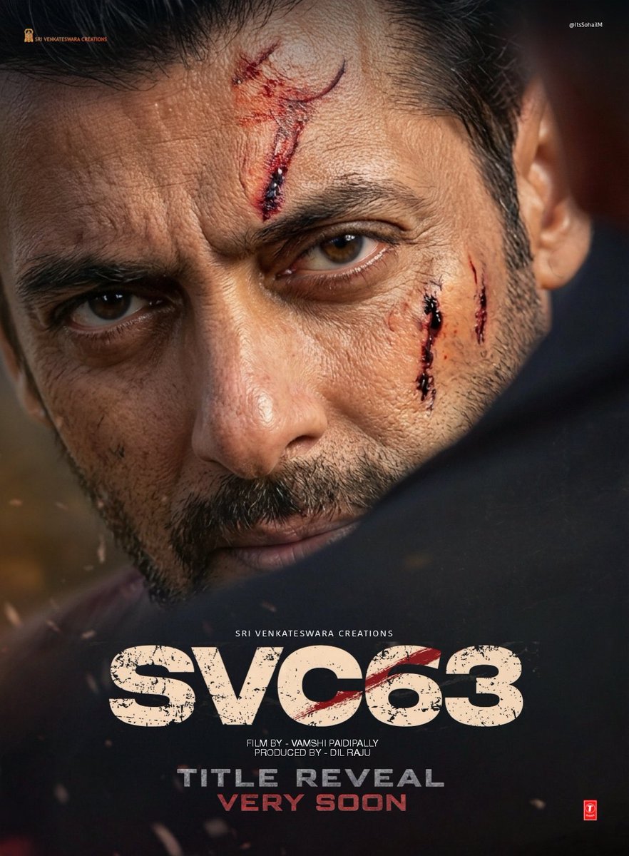 Huge update 🚨

#SalmanKhan is gearing up for a grand comeback moment. Alongside #Nayanthara, the Pan-India biggie #SVC63, directed by #VamshiPaidipally, is set for a stylish title reveal with a special video asset 🔥

Inspired by the hype templates of films like #ShahRukhKhan -