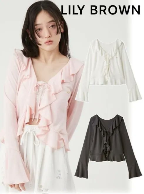 SelectHearty's tweet image. &amp;lt;GW キャンペーン&amp;gt; UV カット
LILY BROWN （リリーブラウン) ☆予約受付中
【GW限定10%OFF】

SOLAMENT フリルカットカーディガン
15,950円→14,355円
item.rakuten.co.jp/hearty-select/…
6月上旬～7月上旬入荷予定

▼UV PRPDUCT
search.rakuten.co.jp/search/mall/%E…
#lilybrown #リリー #UV #楽天 #GW