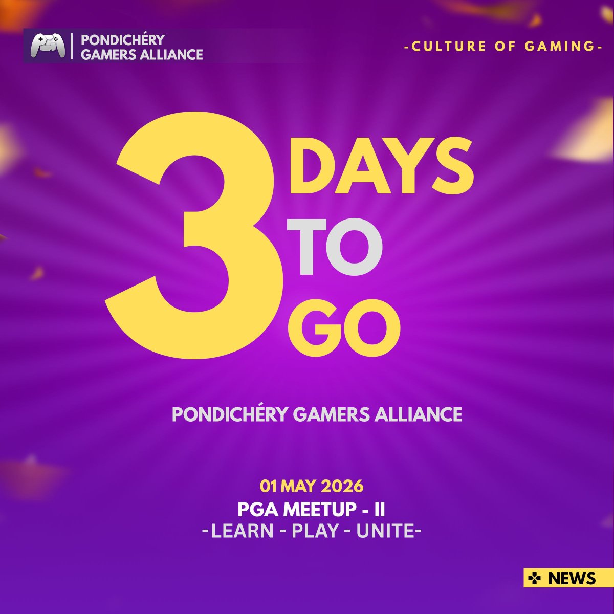 PyGameAlliance's tweet image. 3 days.
This is where it all connects. 🎮
#PGA #3DaysToGo #Meetup