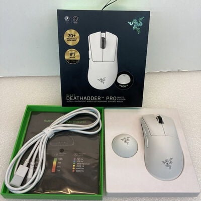 Razer DeathAdder V4 Pro ホワイト　中古 中古 Razer DeathAdder V4 Pro WhiteEdition 5280001441 （352425