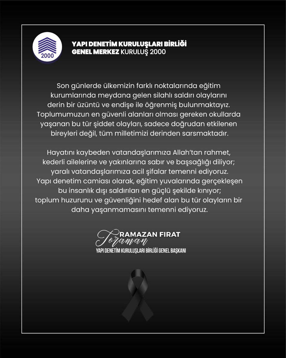Yapı Denetim Kuruluşları Birliği tweet media