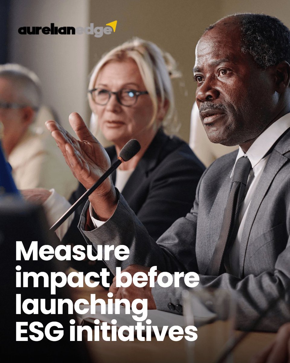 AurelianEdge's tweet image. Many African ESG initiatives fail because they start without clear metrics. Before launching, measure impact potential, stakeholder engagement, and operational readiness. These guide sustainable, credible ESG strategies that deliver real value. #ConsultancyInAfrica #Consultancy