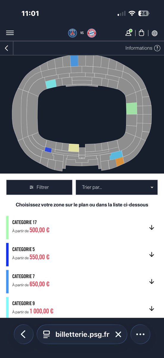 PSG Infos Billeterie tweet media