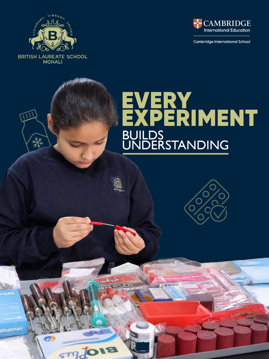 blsmohali's tweet image. Learning goes beyond textbooks at British Laureate School 🔬

With Cambridge education and hands-on experiences, students grow into confident, future-ready innovators.

#BritishLaureateSchool #CambridgeInternational #HandsOnLearning