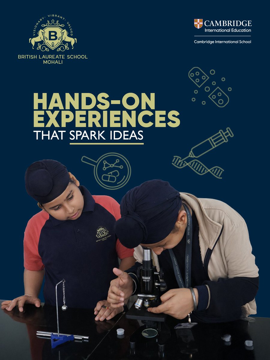 blsmohali's tweet image. Learning goes beyond textbooks at British Laureate School 🔬

With Cambridge education and hands-on experiences, students grow into confident, future-ready innovators.

#BritishLaureateSchool #CambridgeInternational #HandsOnLearning