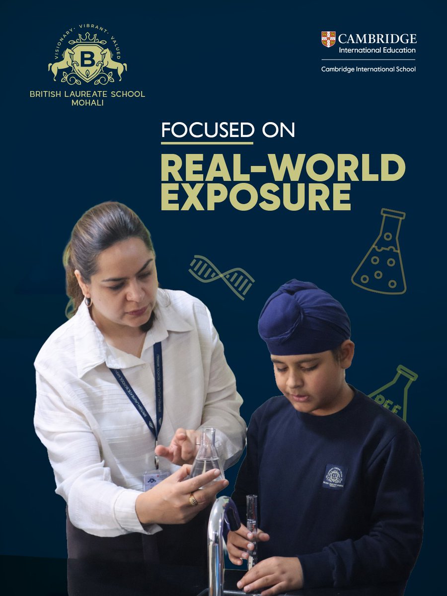 blsmohali's tweet image. Learning goes beyond textbooks at British Laureate School 🔬

With Cambridge education and hands-on experiences, students grow into confident, future-ready innovators.

#BritishLaureateSchool #CambridgeInternational #HandsOnLearning