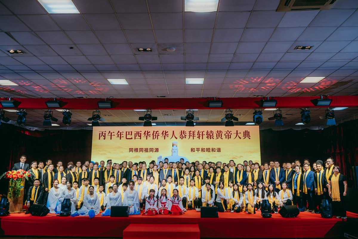 Where_Zhengzhou's tweet photo. 📷April 12th (Local Time), Sao Paulo, Brazil
The Ancestor Worship Ceremony of the Yellow Emperor in the Year of Bingwu for Brazilian Overseas Chinese was grandly held at the Paulista Tennis Stadium in São Paulo.
#Zhengzhou #YellowEmperor https://t.co/GLu8VLV07E