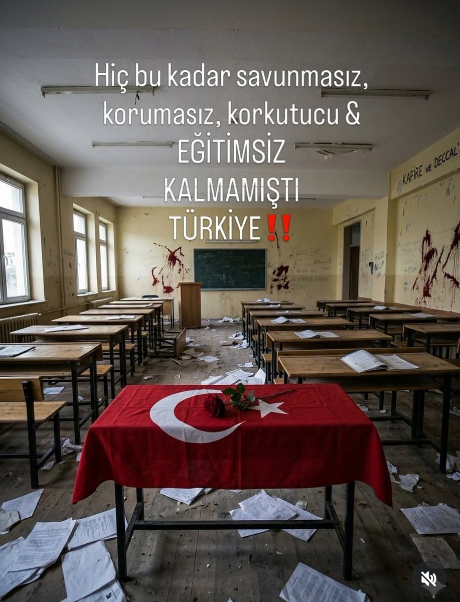 İçimiz yandı 😭Oysa, okullarda zilin "Kabe'de hacılar 'hu' der Allah diye çalması eğitimde en önemli işti...
Yâ Râb, bu uğursuz gecenin yok mu sabâhı?
Mahşerde mi bîçârelerin, yoksa felâhı!
Nûr istiyoruz... Sen bize yangın veriyorsun!
Yandık diyoruz... Boğmaya kan gönderiyorsun!