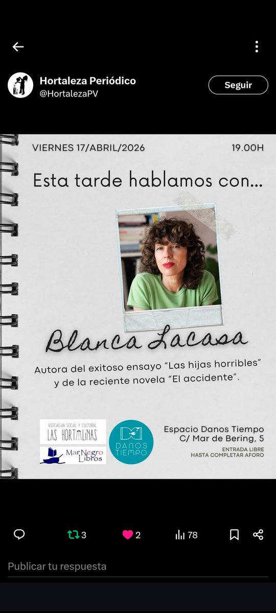 Club de Lectura "Las Hortalinas" tweet media