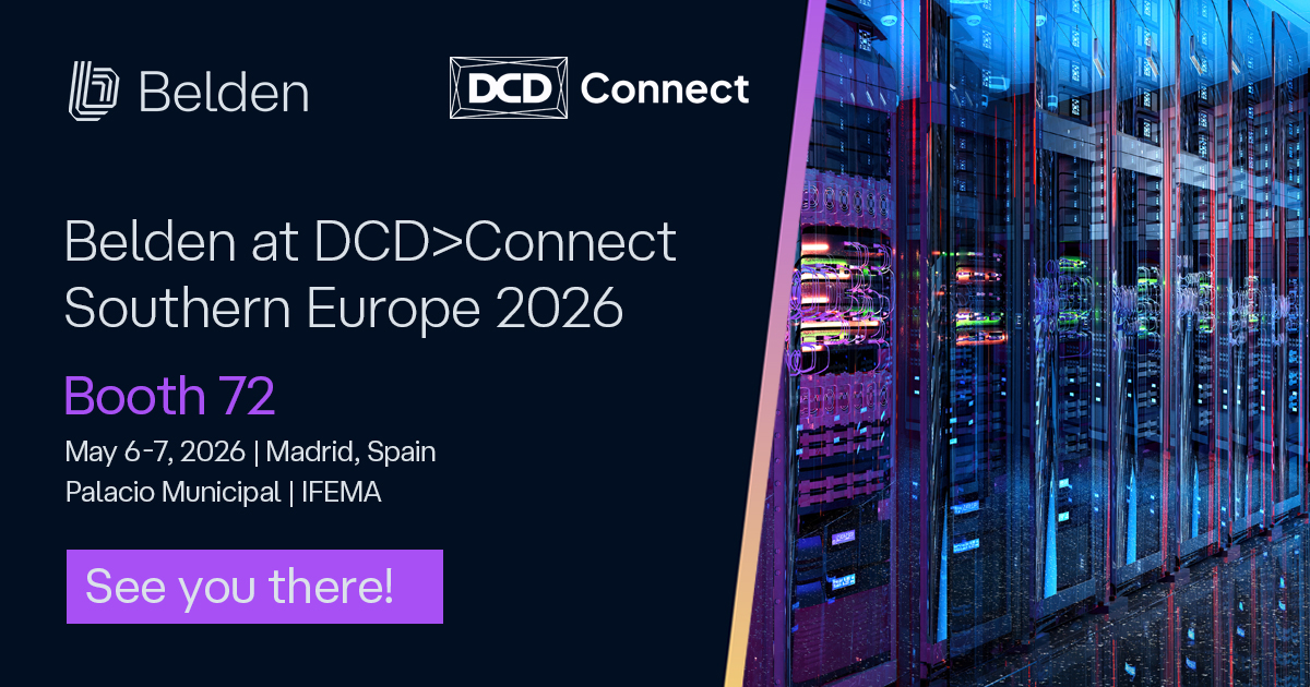 BeldenInc's tweet image. #DataCenter Pros! Elevate your expertise at #DCDConnectSouthernEurope 2026 in Madrid, May 6-7. Explore sustainable, #AIready #datacenters solutions &amp;amp; meet our experts. Click the link,, earn what is essential for the AI age &amp;amp;#ConnectToWhatsPossible: bit.ly/4biJeaf