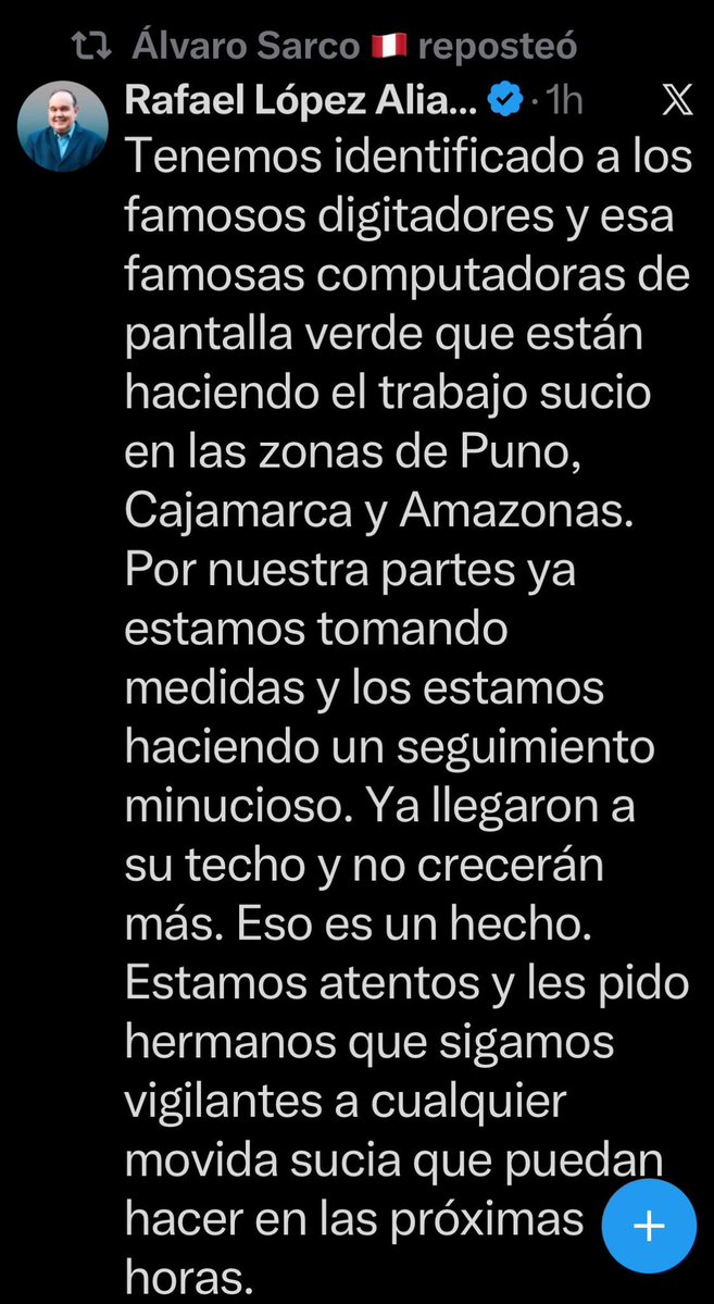 Compartan para que la mafia esta siendo vigilada y se acaban sus dias de seguir haciendo fraude a todos los peruanos