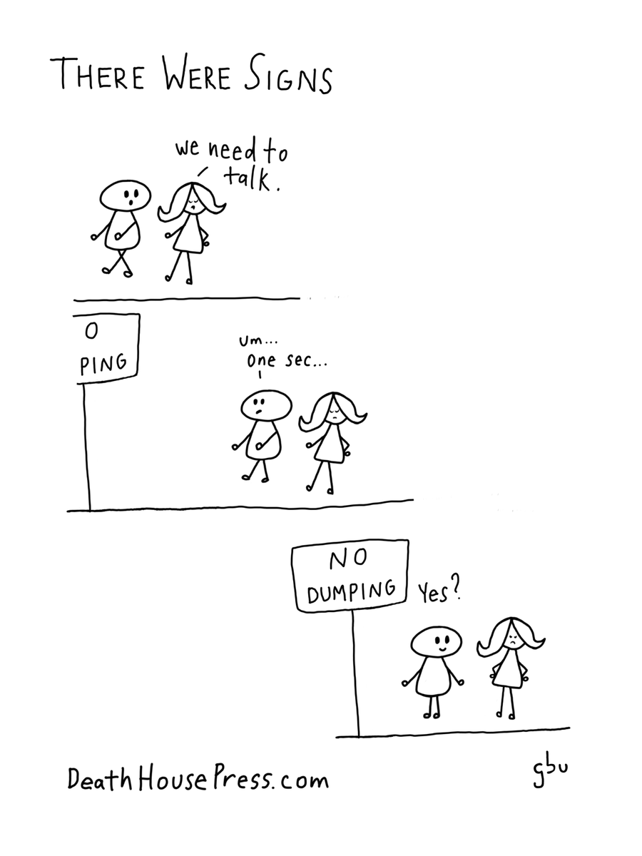 GeoffreyMe's tweet photo. There Were Signs
by gbu

#signs #cartoon #funny 
https://t.co/KJYzIscReP https://t.co/YFnXDXdjzm