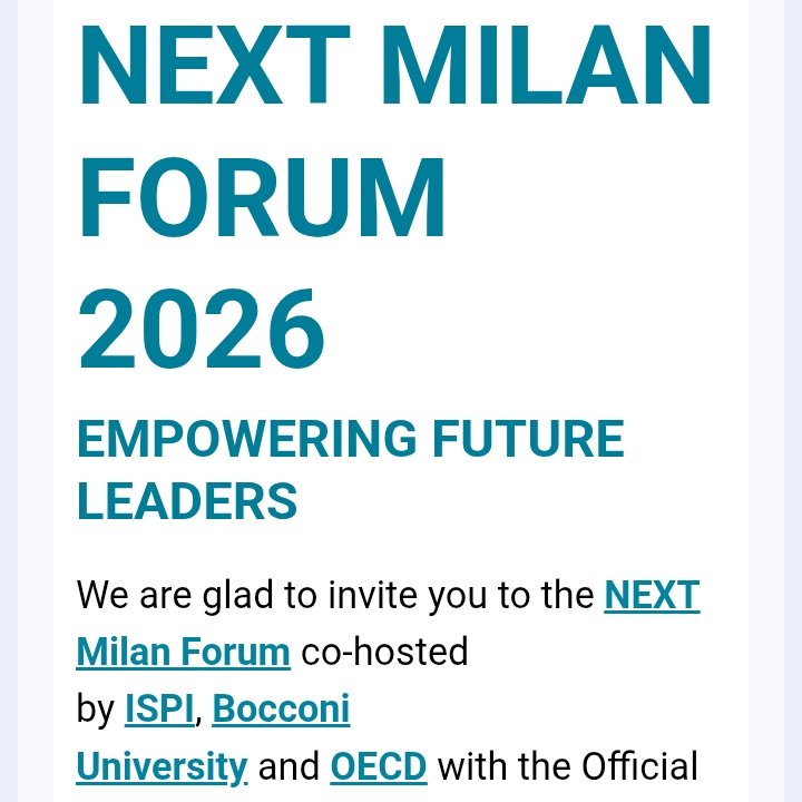 So honoured to be invited at Next Milan Forum 2026. #PriyankaMallick #PriyankaMallickBanerjee
