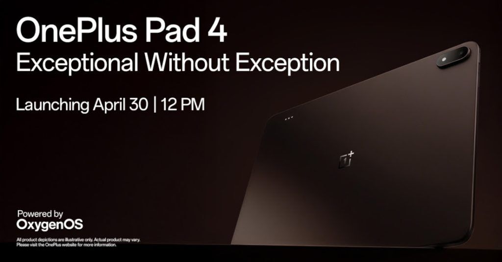 techpp's tweet image. OnePlus's next flagship, the OnePlus Pad 4, is launching in India on April 30, 2026

#OnePlus #OnePlusPad4 #Android #Tablets 

Note: The image in the graphic is a OnePlus Pad 3