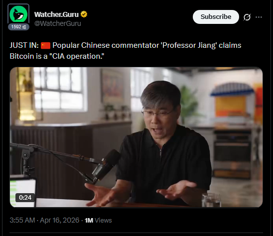 thisweople's tweet image. 1. Bitcoin Buatan CIA? Kisah Teori Konspirasi yang Belum Terpatahkan

Sejak diluncurkan 3 Januari 2009, Bitcoin sudah beberapa kali disebut sebagai buatan CIA. Terbaru ada pakar predictive history Prof. Jiang Xueqin yang nyebut $BTC bikinan #CIA.