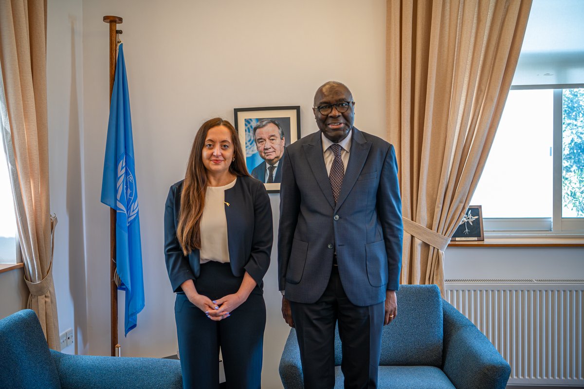UN_CYPRUS's tweet image. This morning, top @UN official in #Cyprus, Khassim Diagne, welcomed the #Australian 🇦🇺 High Commissioner, Emily Pugin, for a brief on #UNFICYP's efforts on the island. #A4P
