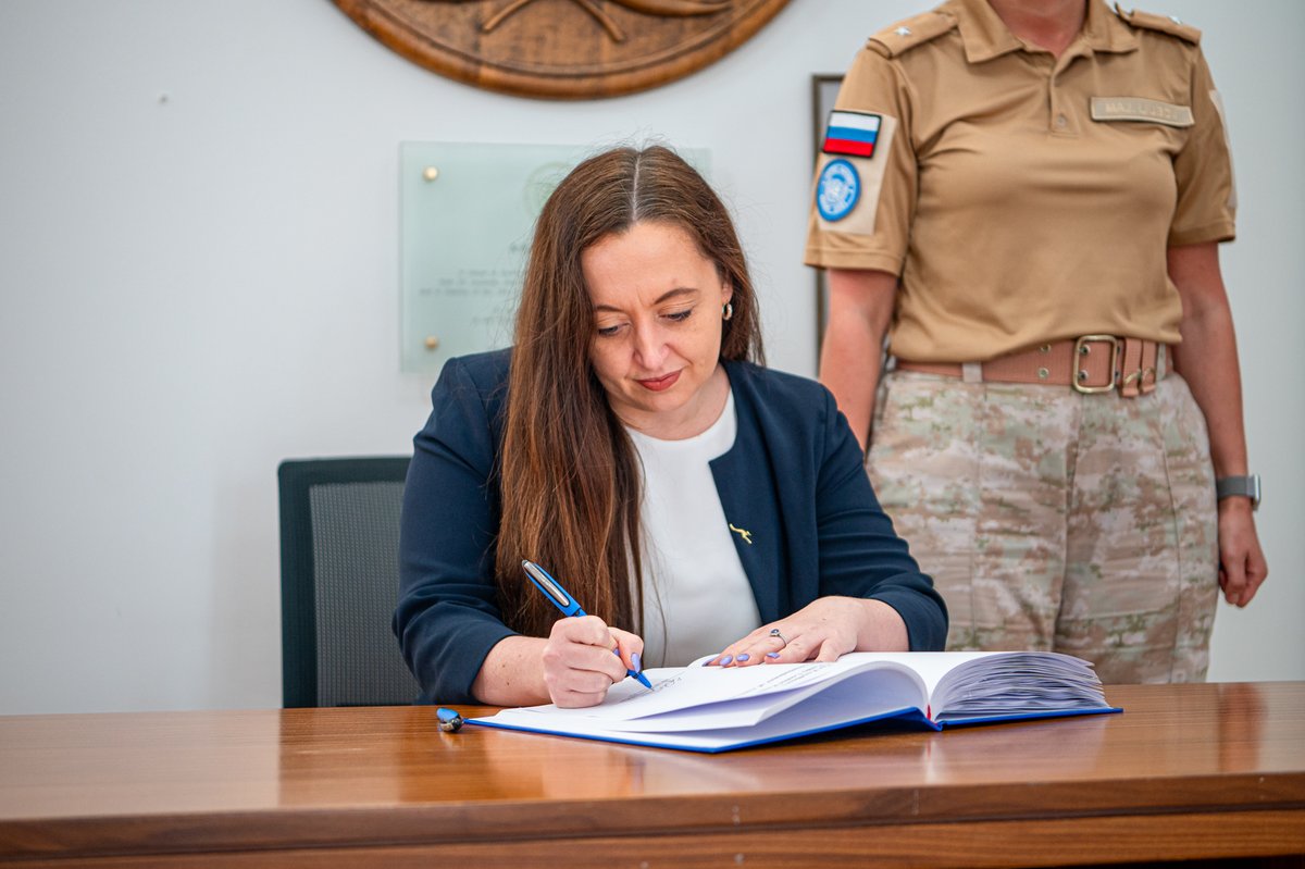 UN_CYPRUS's tweet image. This morning, top @UN official in #Cyprus, Khassim Diagne, welcomed the #Australian 🇦🇺 High Commissioner, Emily Pugin, for a brief on #UNFICYP's efforts on the island. #A4P