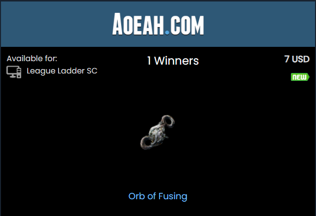 Aoeah2000's tweet image. 🎁 FREE Path Of Exile 3.28 Currency &amp;amp; Items Daily Giveaway! 🎁
🏆Win PoE Orb of Fusing for FREE today! 🤑
👉To Enter the PoE 1 Giveaway: aoeah.com/poe-giveaways/…
🤩Don't miss out on this opportunity to add some free Path of Exile items to your inventory! 
#PoE #PathofExile#AOEAH