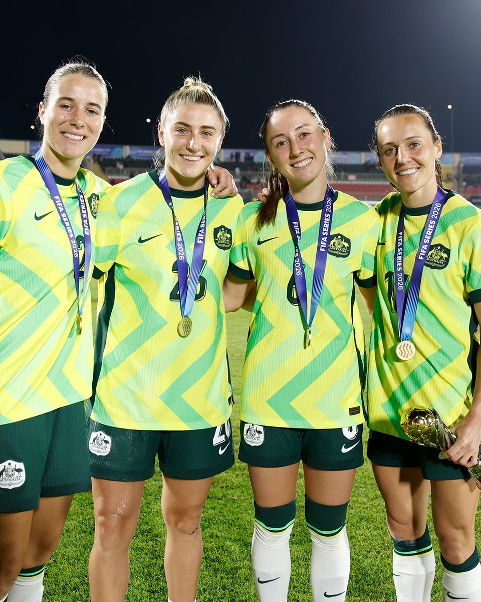 TheMatildas's tweet image. Post-match scenes! 🏅

#Matildas #FIFASeries