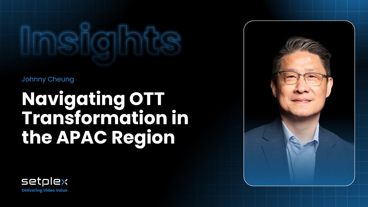 🚀 Navigating OTT Transformation in the APAC Region

In APAC OTT, the operators pulling ahead aren't the ones with the biggest budgets — they're the ones moving fastest.

New article by Johnny Cheung, Regional VP APAC at Setplex ➡ bit.ly/4vz5hlc

#OTTTransformation
