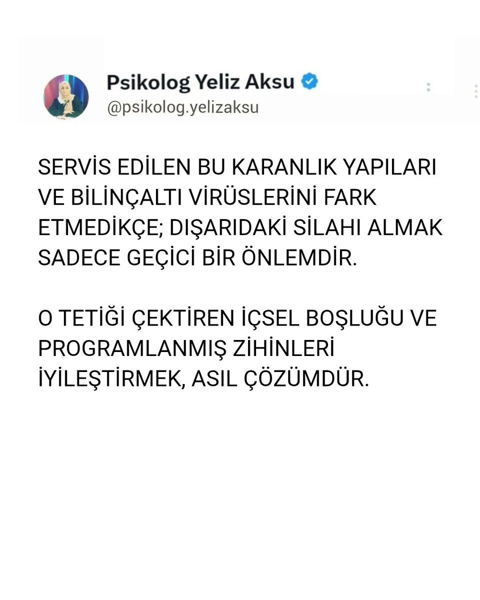 Psikotisyen's tweet photo. Oysa yaşanan bu sarsıcı tabloyu tek bir nedene indirgemek gerçeklerden kaçma olurdu. Karşımızda aile içi iletişimden dijital dünyanın karanlık dehlizlerine, okulda kurulamayan aidiyet duygusundan bilinçaltı programlamalarına kadar uzanan bütüncül bir sistem arızası var.

#maraş https://t.co/AEQOEuRco7