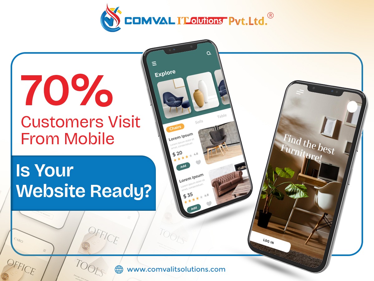 comvalitspvtltd's tweet image. 📱 If your website isn’t built for mobile… you’re losing customers every single day.

Over 70% of users browse on mobile —
yet most websites are still like it’s 2015 ❌

📢 Upgrade your website

📞 Contact: 099036 79974

#WebDevelopment #UserExperience #WebsiteDesign