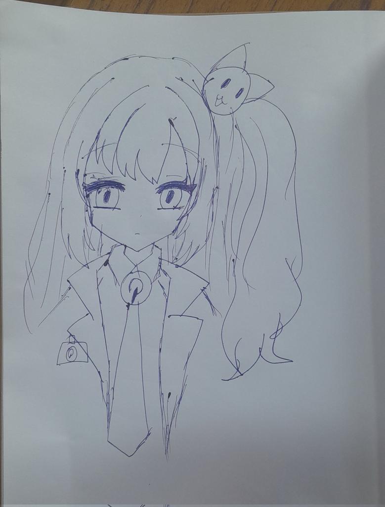 Pinterestchan's tweet image. Interest-chan 📌🧪
Pinterest OC concept design!
Pinterest-chan's twin sister 

Sketch by @MediaNoNakaStar posted on Discord 𖹭.ᐟ