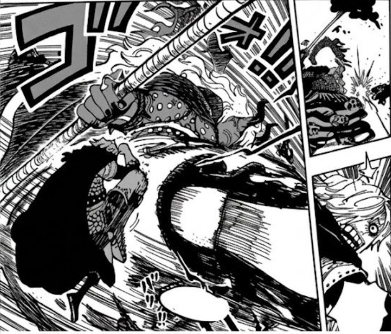 #ONEPIECE1180
Sanji used. Future Haki 100% sure 
He is not scared, he just reacts to the attack.