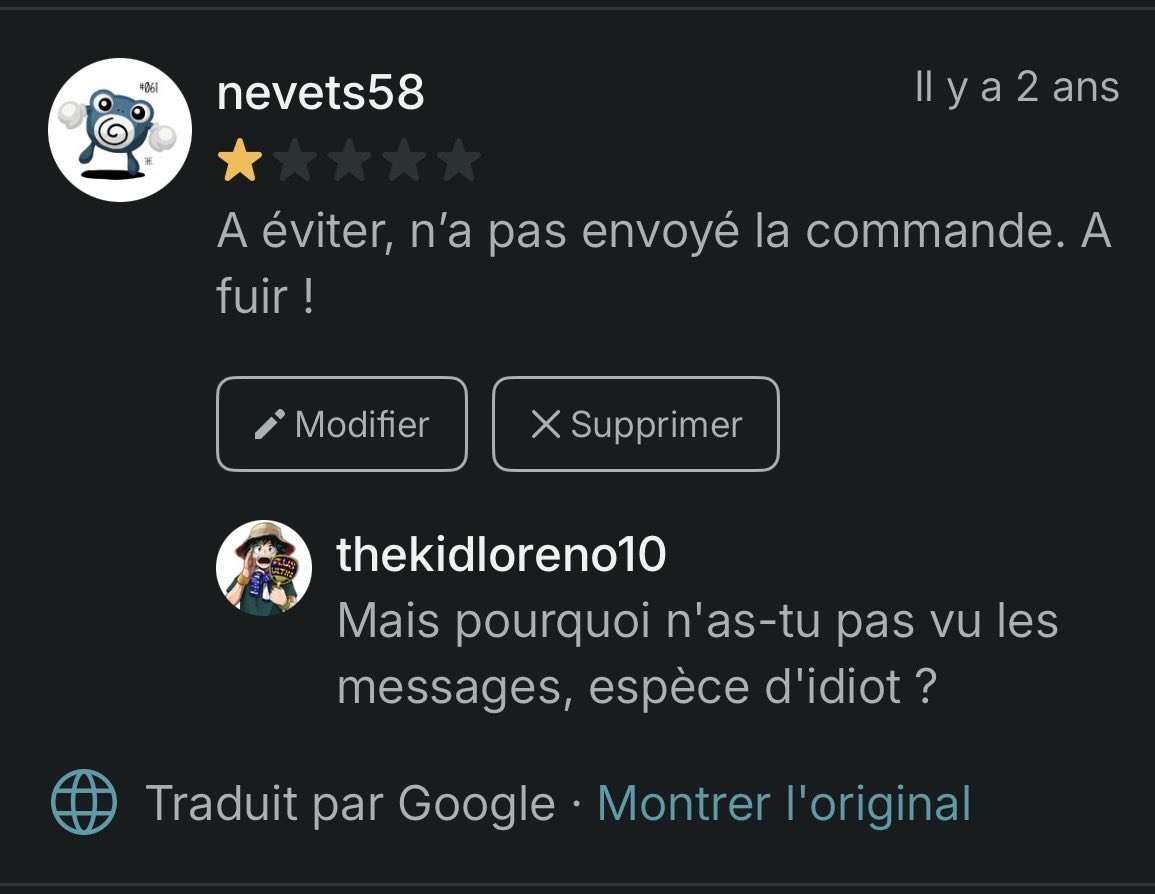 StevenVergez's tweet photo. Selon @vinted on a le droit de se faire insulter sur leurs plates-formes et ils sont ok avec ça ! https://t.co/gxiPgzmopc
