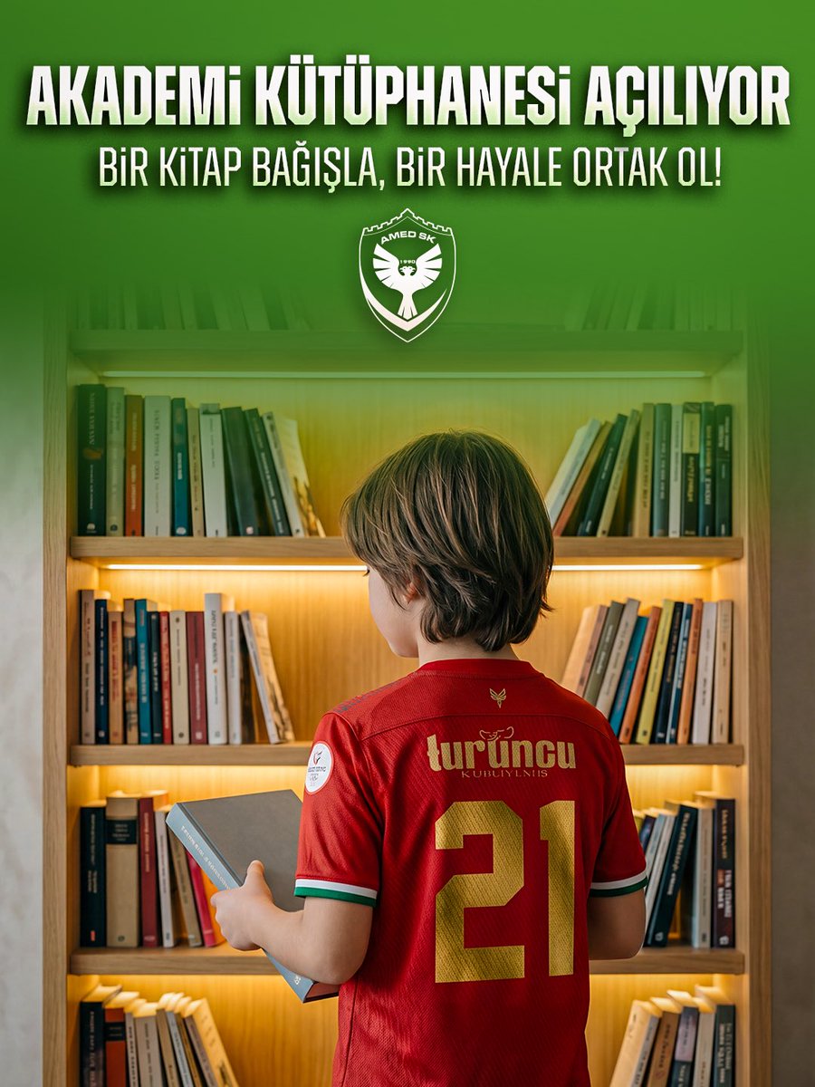 Akademi Kütüphanesi Açılıyor!

Bir futbolcunun gelişimi sadece sahada olmaz. Karakter, disiplin ve hayaller kitaplarla büyür. Akademi kütüphanemiz açılıyor. Şimdi rafları birlikte doldurma zamanı. 

Kitap bağışıyla geleceğin sporcularına ilham olabilirsiniz. 

Bir kitap bağışla,