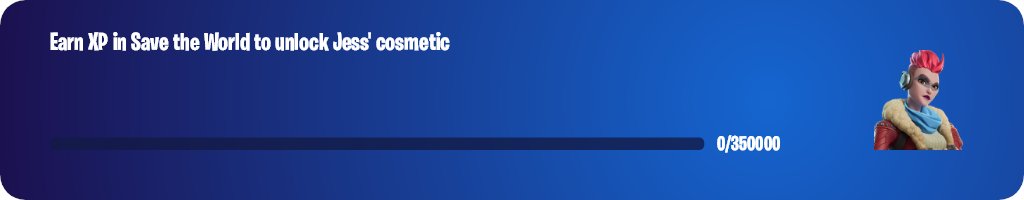 FNGGUpdates's tweet photo. The jess skin will be free for just getting xp in stw 

Via @SpushFNBR https://t.co/xhiaxFjcYA