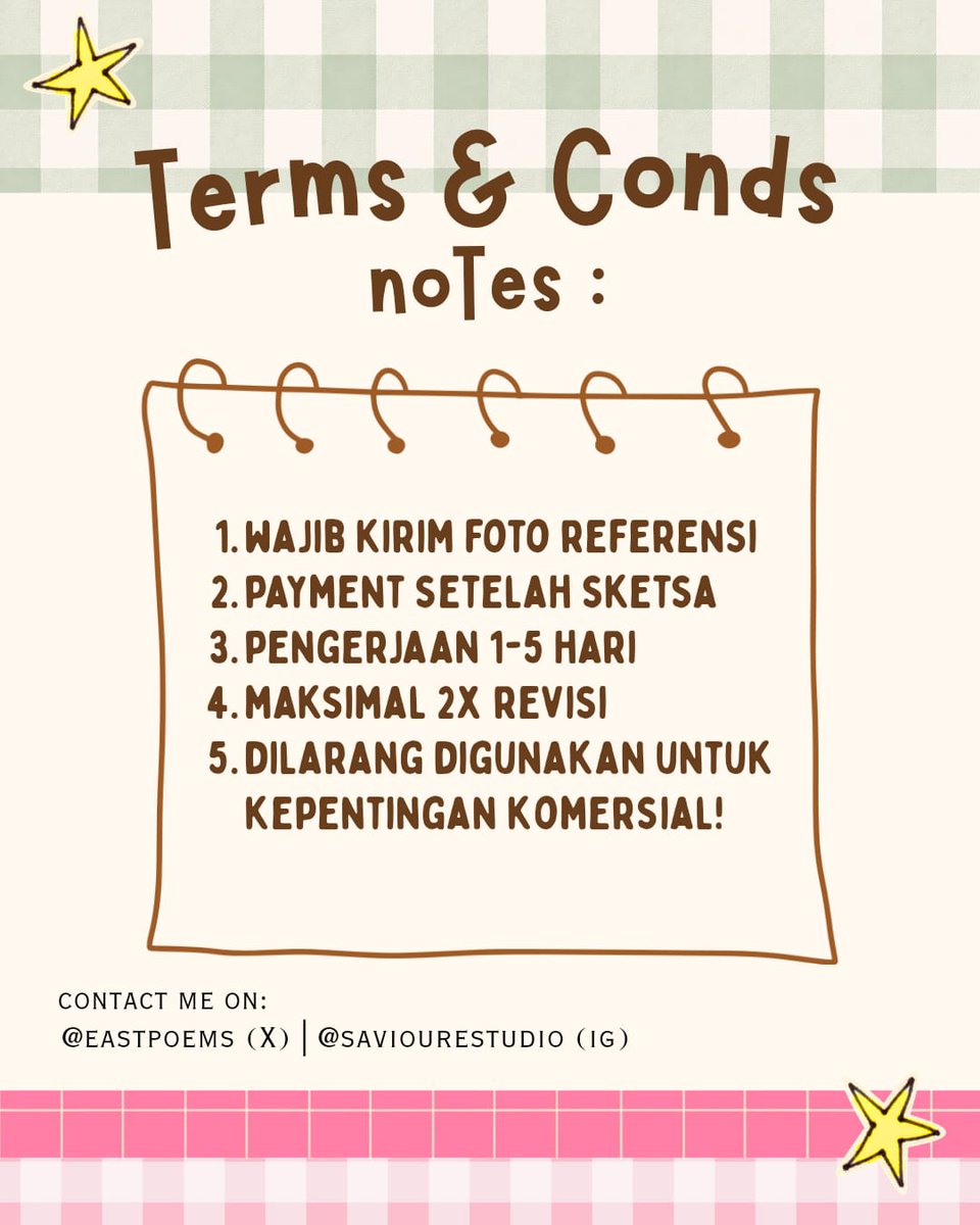 eastpoems's tweet image. Salve's Open Comissions!✍️🏻
[ Only for 🇮🇩 Indonesia ]

#OpenComission #comission #zonauang #zonakarya #ilustrasi