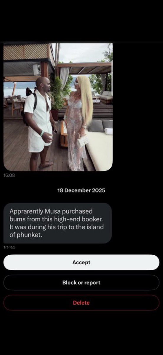 Satafrikaa's tweet photo. Serious accusations have surfaced claiming that Dr Musa Mthombeni was unfaithful to his wife, Liesl Laurie Mthombeni (Miss South Africa 2015). Reports suggest that during his boys’ trip to Thailand in December, he was allegedly involved with an unidentified woman.

Julius Malema #EFF