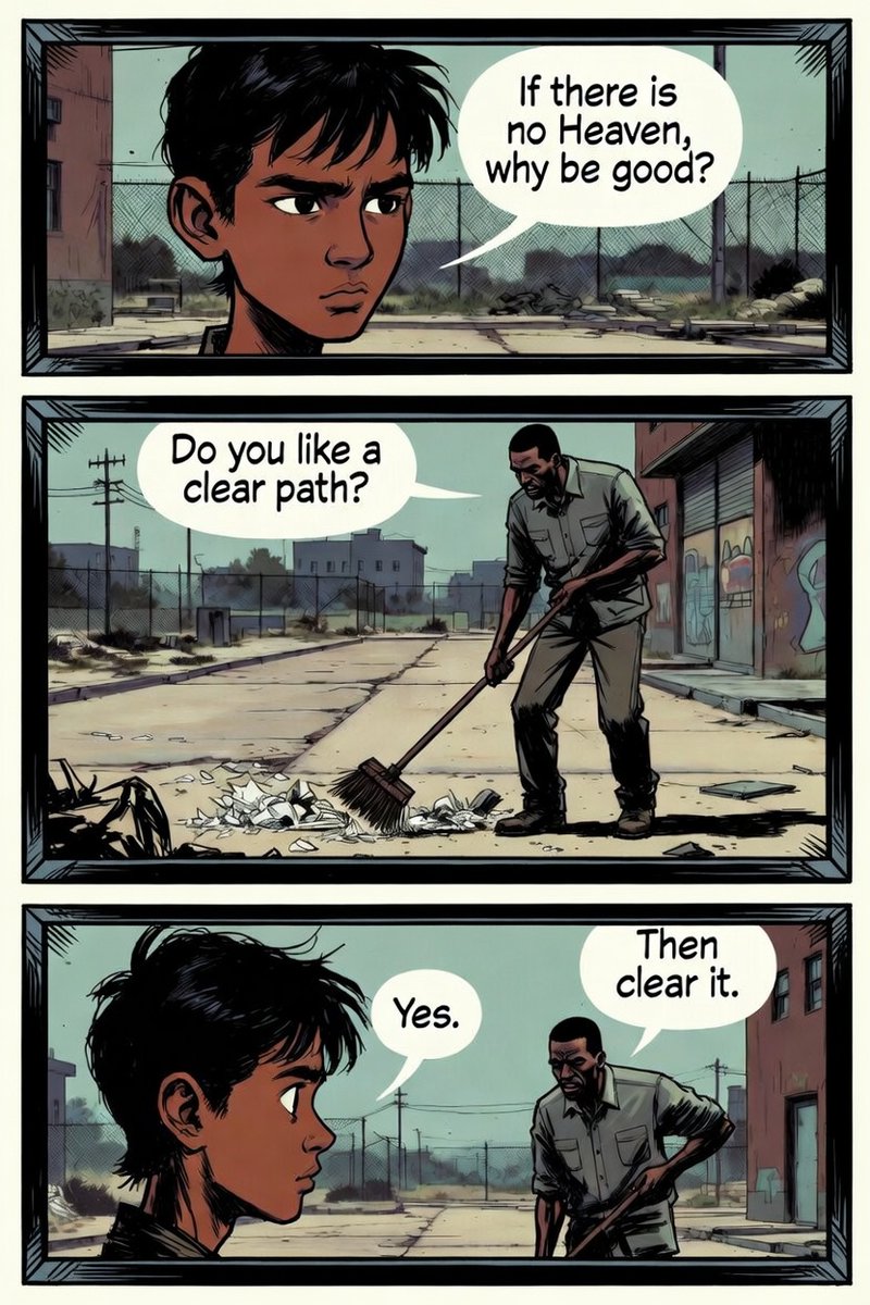 monkeyttt333's tweet image. Short humanist parables in comic book style images. #HumanistsUK #Humanist #Humanism #UK