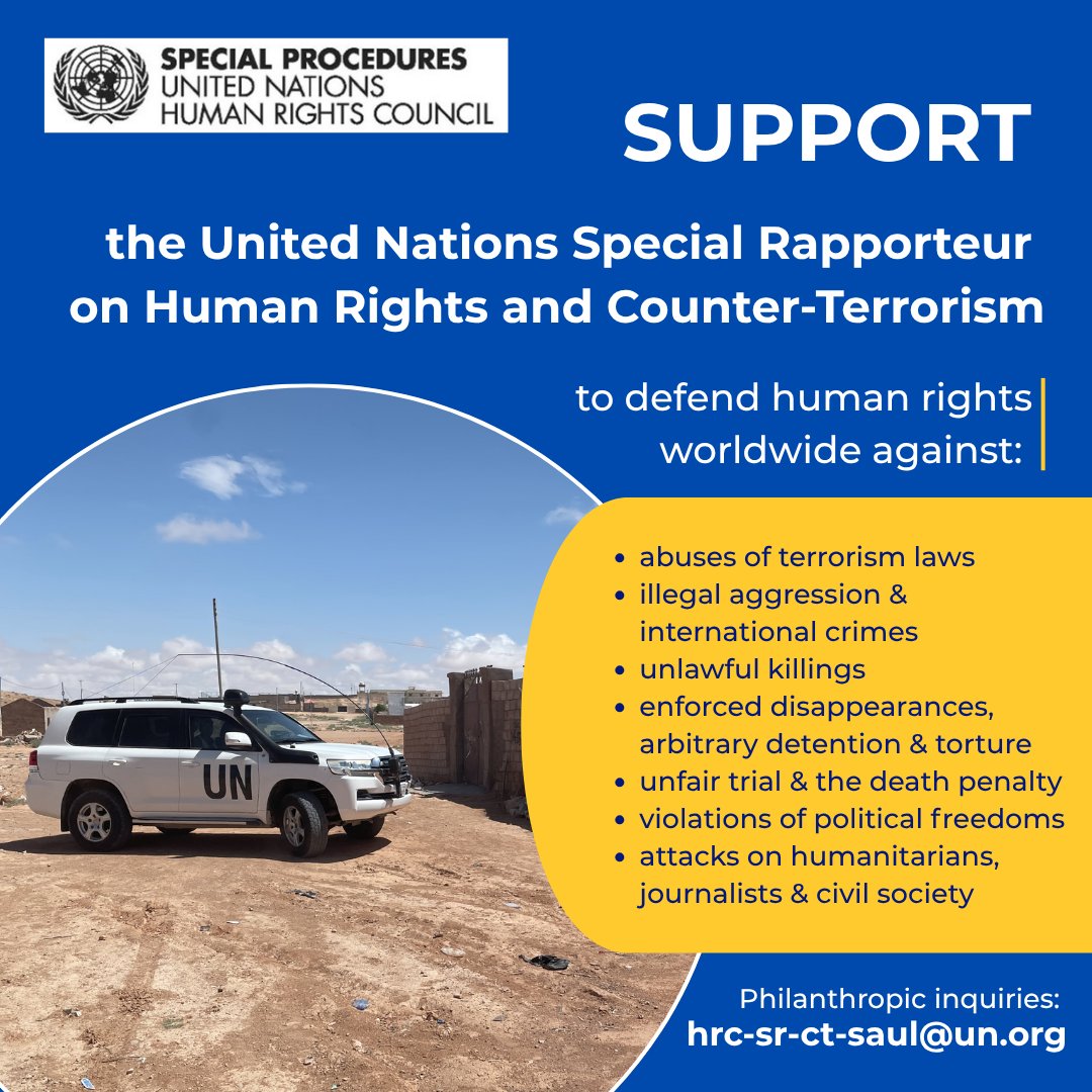 Prof Ben Saul - UN SR Human Rights & Counterterror tweet media