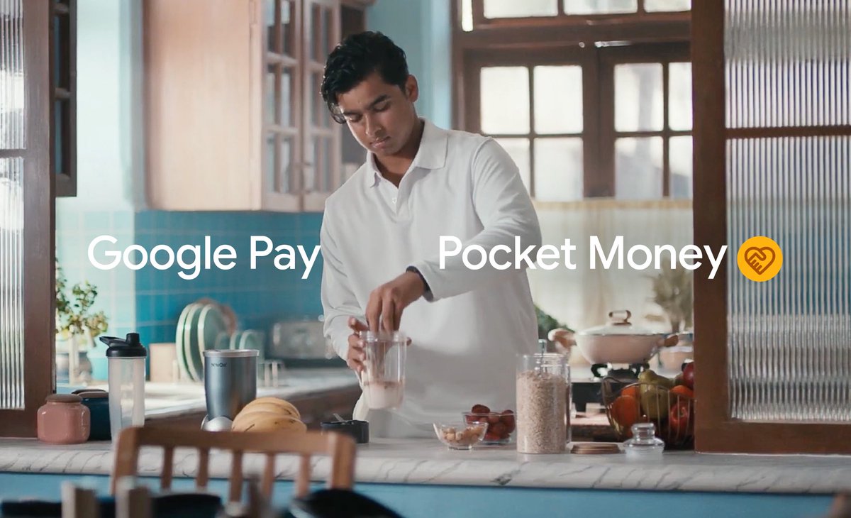 ajjuprasad's tweet photo. Introducing Pocket Money on @GooglePayIndia, a simple way for teens and dependants to make seamless digital payments, even without their own bank account.

Built on UPI Circle, we designed this to give them the freedom to pay independently anywhere, while keeping parents in control with simple spending limits and instant notifications.

This is a significant step toward digital inclusion in India, made possible through our partnership with National Payments Corporation Of India (NPCI) and our banking partners. Massive credit to the team for the craft and care that went into making a complex financial journey feel so simple and safe.

To see the spirit of this feature in action, check out our latest ad campaign featuring Vaibhav Sooryavanshi: https://t.co/EzgDkosbVT

#GooglePay #PocketMoney #UPICircle #NPCI #Fintech #DigitalInclusion #India 

@Google @GoogleIndia
