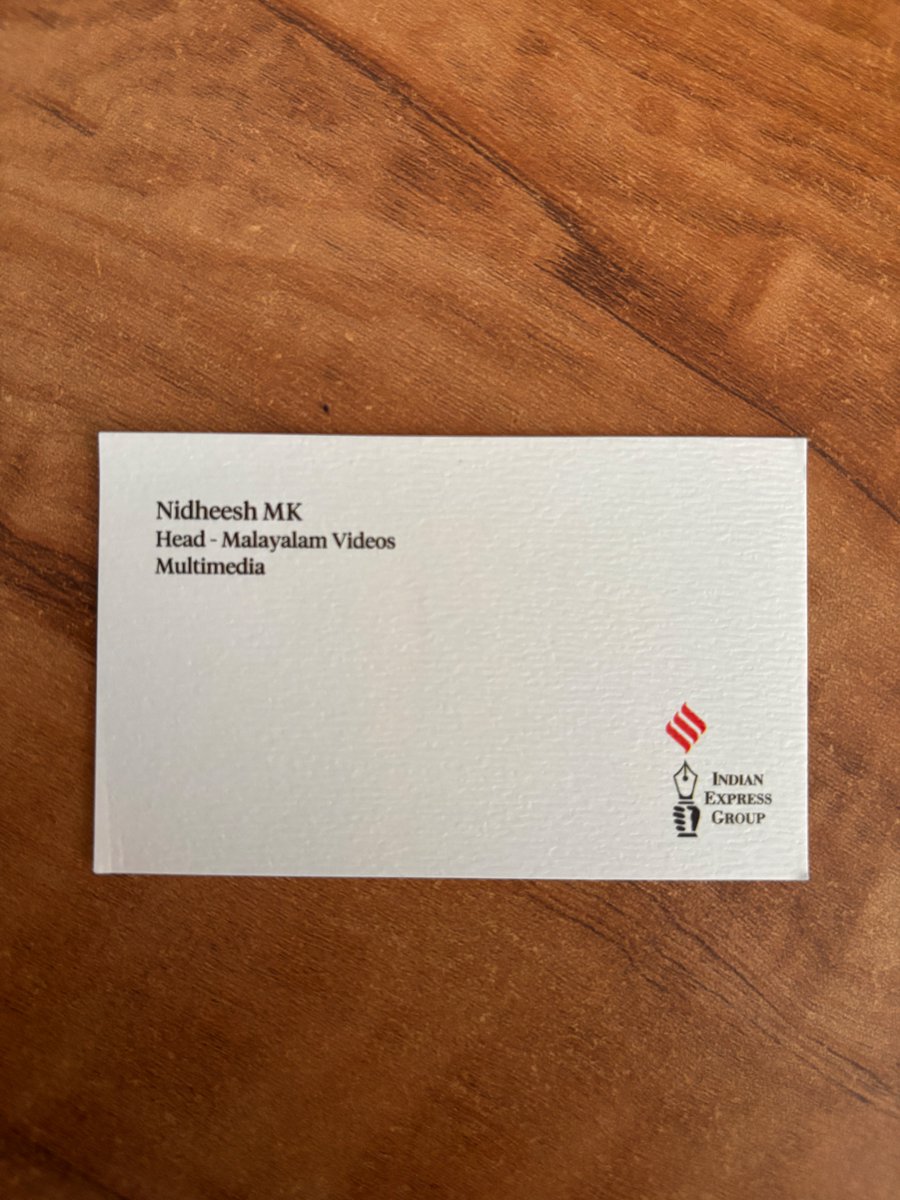 Nidheesh M K tweet media