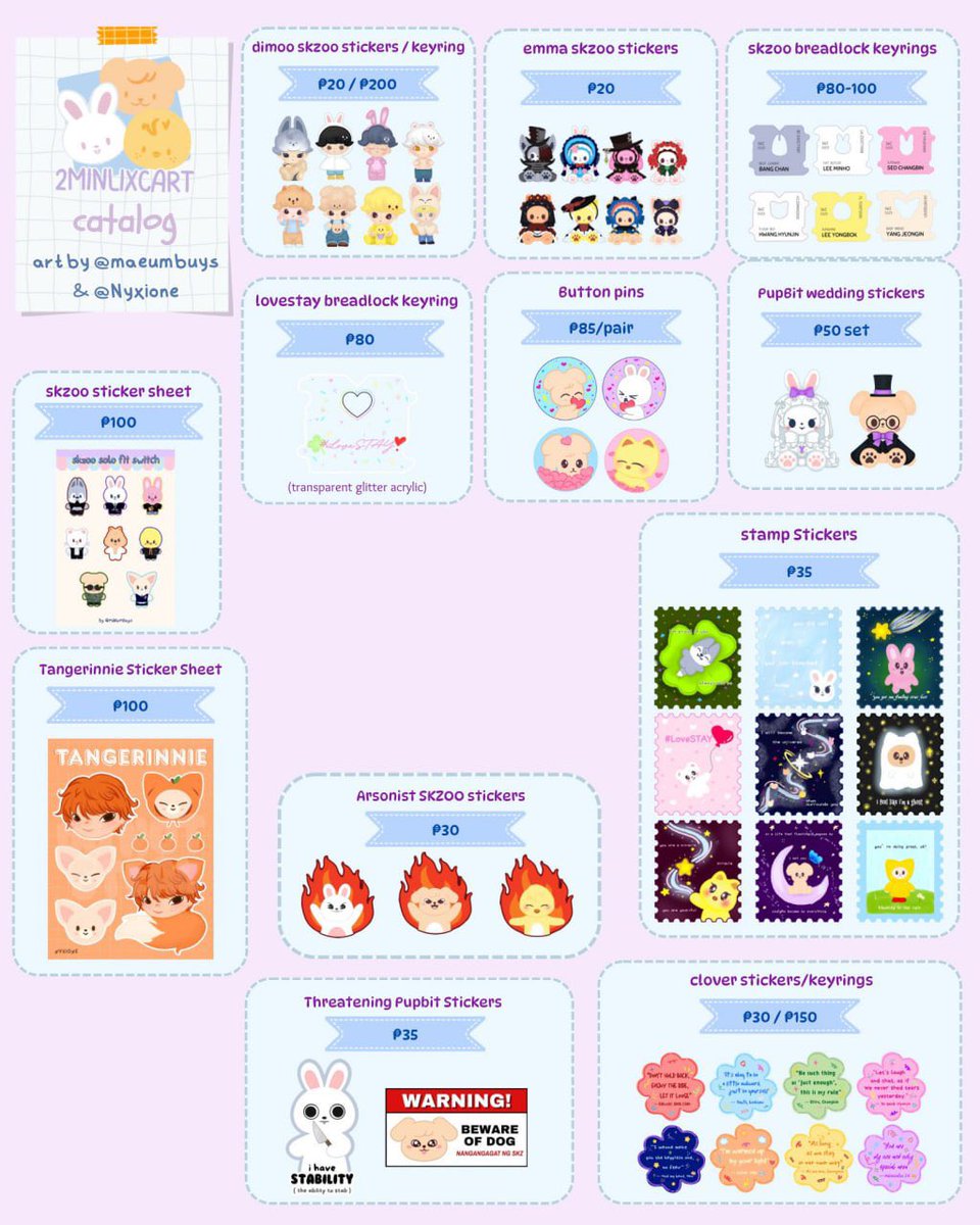 #2mlsells wts lfb ph skz straykids

2minlixcart stay in the loop onhand + pre-order stickers &amp; keyrings
- price: ₱20 - ₱150
- onhand stocks are limited, more details are in the form

order form: cognitoforms.com/_2minlixcart/_…

doo: May 2,2026