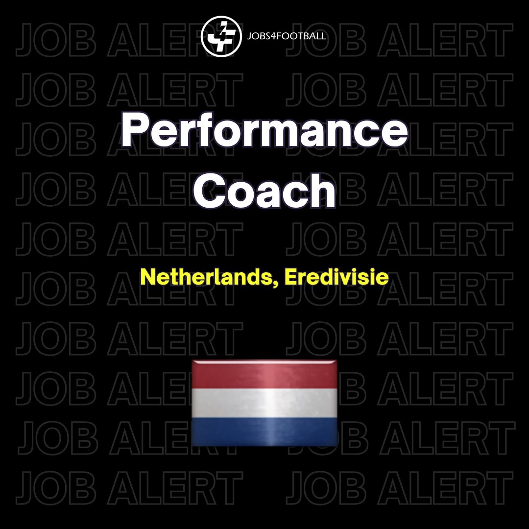 Jobs4football's tweet image. 🚨 Opportunity: Performance Coach – Netherlands (Eredivisie) 🇳🇱⚽

👇 Explore the full details and apply:
jobs4football.com/job/performanc…

#FootballJobs #SportsPerformance #StrengthAndConditioning #FootballCareers #Eredivisie #SportsScience #Jobs4Football