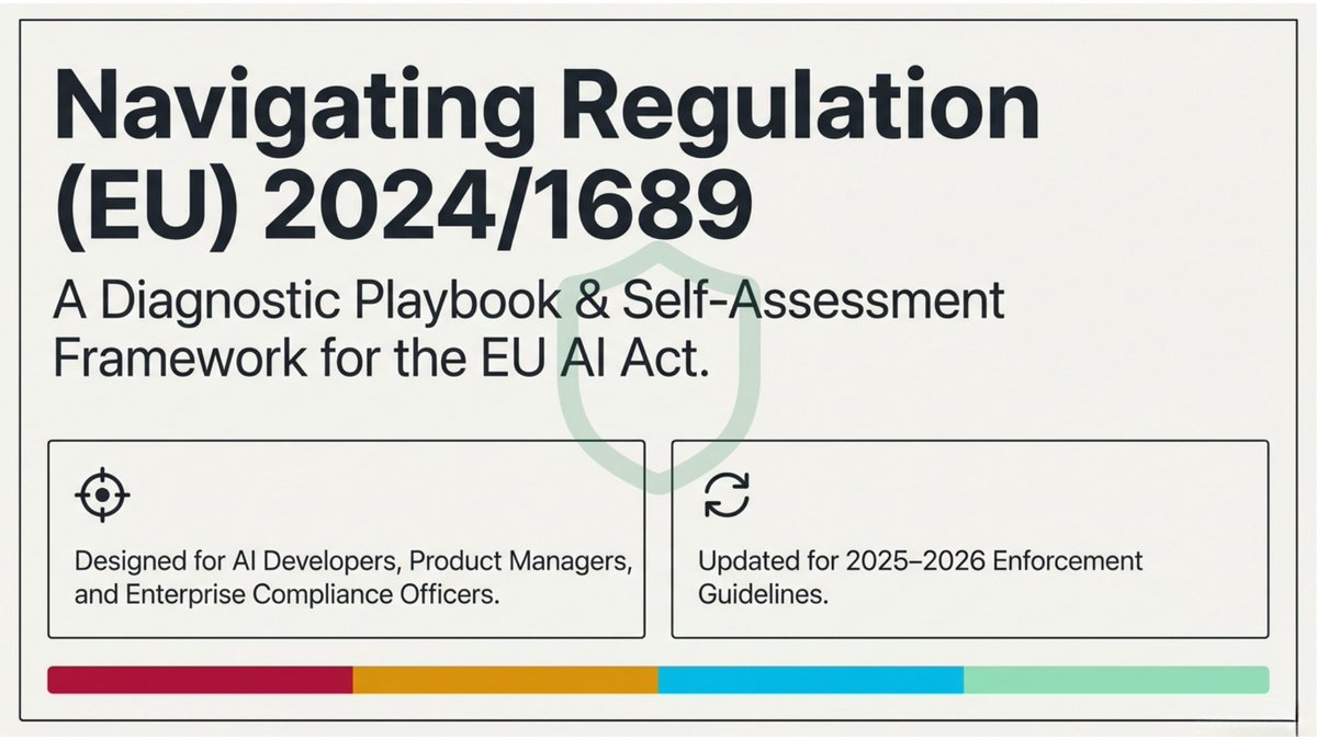 Aicepartner's tweet photo. The EU AI Act is no longer "coming" it’s here. For engineers and founders, the difference between innovation and heavy fines is a clear compliance roadmap.
We’ve simplified the complexity. Our EU AI Self-Assessment Guide helps you categorize your systems and identify your https://t.co/xV4NKJnMuK