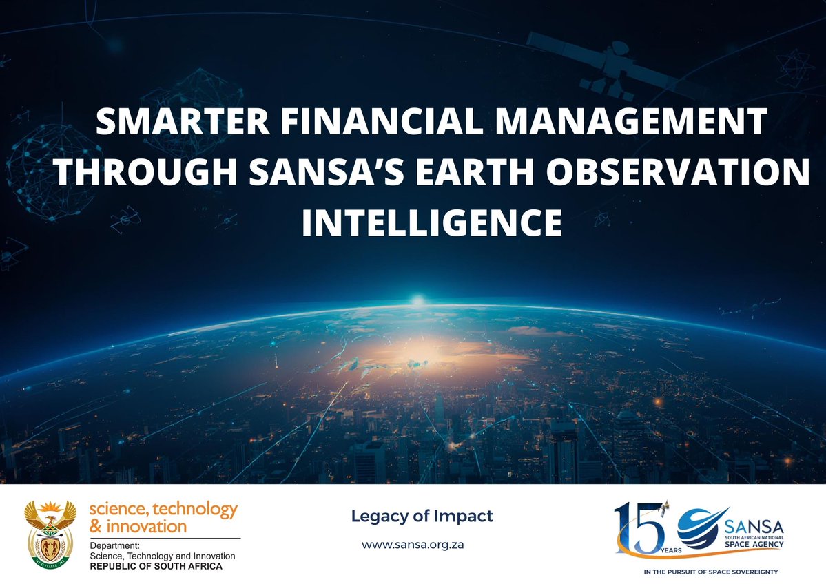 SANSA7's tweet image. Financial Institutions, ready for smarter risk intelligence? SANSA's satellite data helps verify claims fast and accurately. Email Customer Services: customers-eo@sansa.org.za or contact Mr. Khumbulani Mkhize: kmkhize@sansa.org.za
#SANSA #EarthObservation