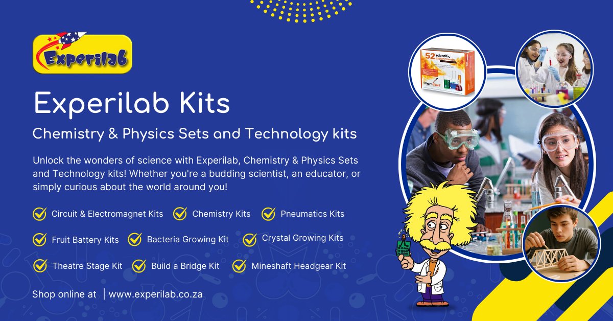 experilabza's tweet image. Explore our hands-on Science, Chemistry, Physics sets, and Technology Kits designed to make learning interactive, engaging, and unforgettable.

🚀 Now introducing Technology Kit Bundles for Grades 7–9!

➡️Shop online: experilab.co.za/product-catego…

#STEM #ScienceEducation #Experilab