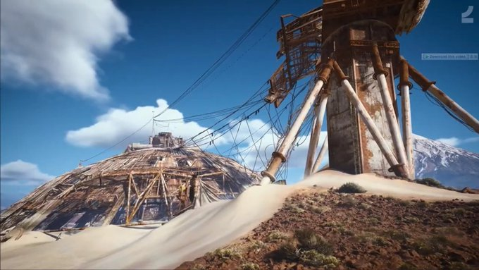 BentekkersTV's tweet photo. New Map leak? 🚨

Check out these stills from an old Embark video... does this look like Riven Tides to anyone else? 🌊👀

The coastal setting, the dunes, and those specific structures match the roadmap teaser almost perfectly. We might finally be seeing the beachfront and hotel area in-game! 🏨🏝️

Credit to : @RushiBhatt184 for the pictures.