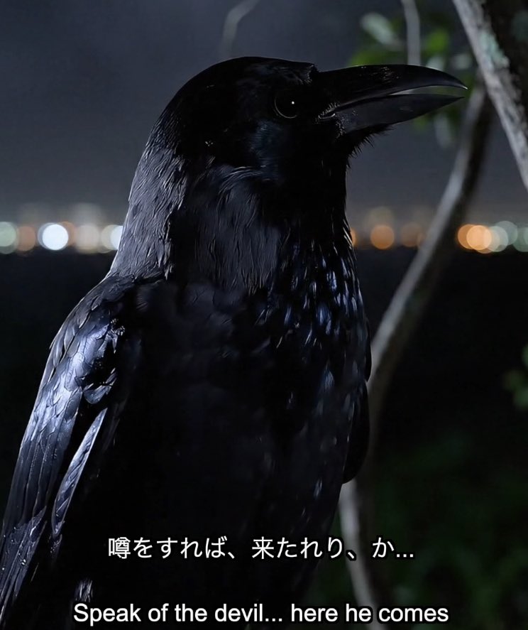 EvillenOfficial's tweet photo. [ 現在パパラッチされているEVILLEN情報 ]

カラスのViccaちゃんは⚫︎⚫︎弁を喋る(?)🐦‍⬛
それは現在リリースされて数話ほどの数少ないチャプター内でも早くも観測されている。

#EVILLENパパラッチ https://t.co/tez7bcHDbe
