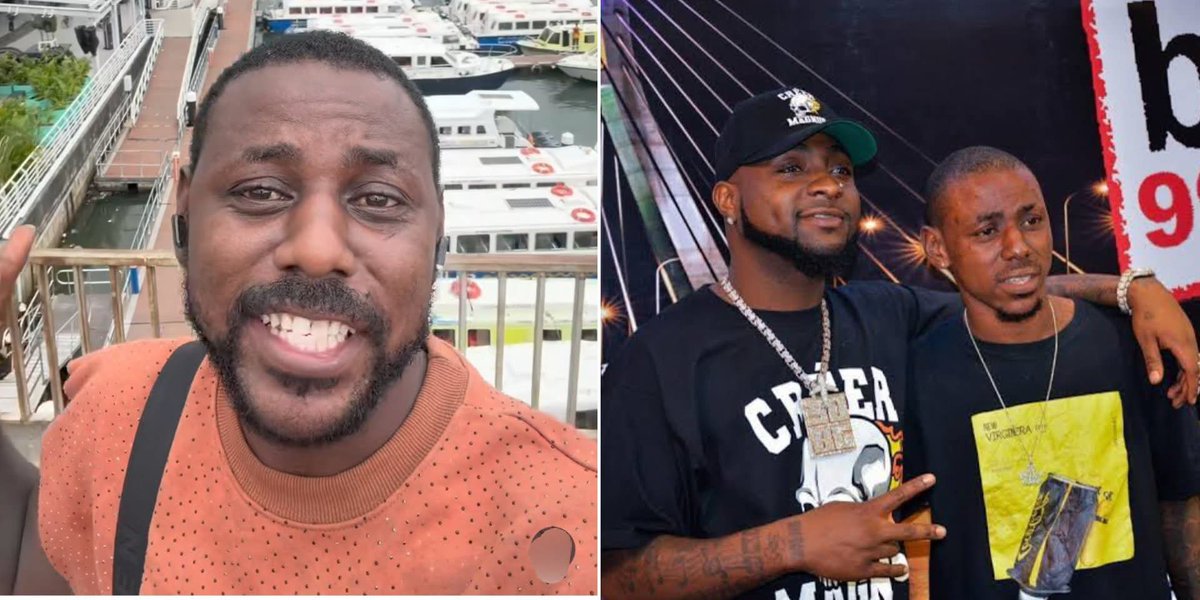 kenkenlewu's tweet photo. "If OBO know you, him go collect your cup of drink drink. I go club I come dey VIP where them dey, OBO give me him cup make I take drink. Him still use the cup take drink. I fear that day, I say which kind human being be this. 

The day him tell bar man make him bring Martell for me, as them never bring am him come give me him cup. I been think say e no go collect am back, but he collect am still use am drink. Him no even do like say e be celebrity. 

I sw£ar with my own life na very good person that guy be. The guy too humble pass the position wey him dey. 

Once OBO see you once like this him don see you for life. One thing about Davido be say if he see you just once, next 5 or 3 years e go remember your face. E no dey forget people.

And him no dey vex. Once e don tell you him mind, that moment e don forget am. I go see am again this month on the 24th and I wan carry 5 of my followers go meet am..."

A Nigerian content creator popularly known as Lekki Street Boy has stirred reactions online after sharing his personal experience with music star Davido.