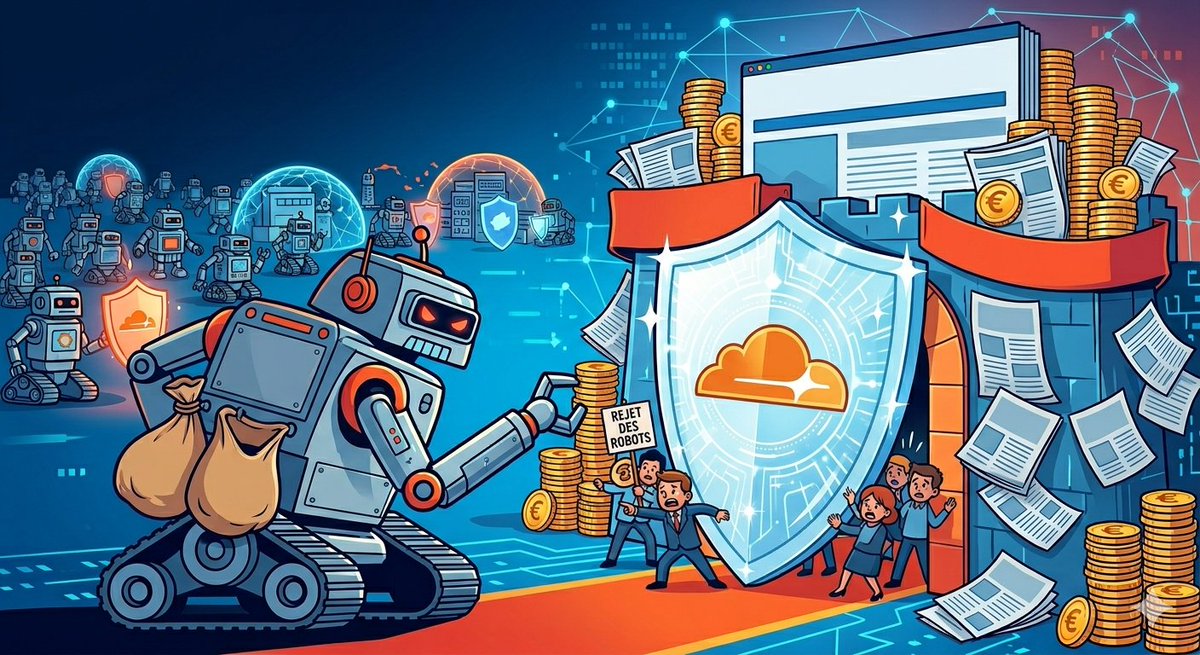 scharbitjrs's tweet image. Les appels aux blocages de la majeure partie des crawlers commencent à s'intensifier...

Particulièrement du côté des médias qui sont pour bcp encore dépendants du modèle trafic-&amp;gt;pub-&amp;gt;€

Solution : filtre au niveau du CDN (Cloudflare) en ne laissant passer que...👇

#SEO #Google