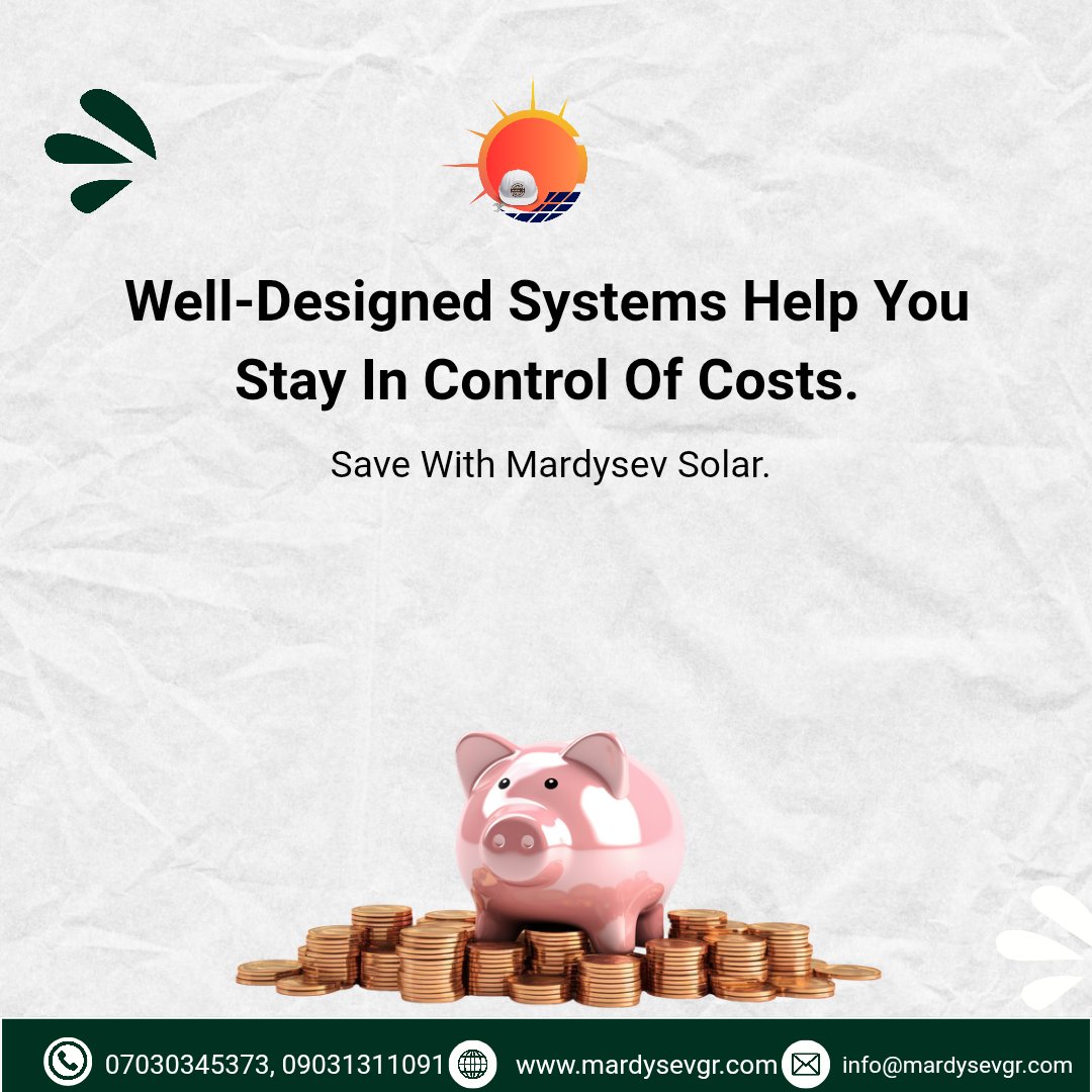 Mardysev_solar's tweet image. A smart solar system means more control, efficiency, and savings. ⚡
With Mardysev Solar, you don’t just use energy—you use it smarter.
📞 07030345373
#MardysevSolar #SmartEnergy #SolarSolutions #NigeriaSolar